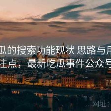 17吃瓜的搜索功能现状 思路与用户关注点，最新吃瓜事件公众号