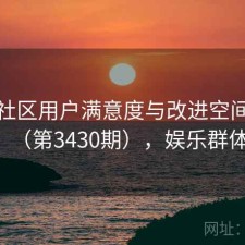 娱乐社区用户满意度与改进空间探讨（第3430期），娱乐群体