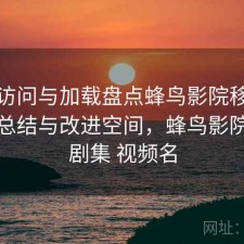 关注访问与加载盘点蜂鸟影院移动端体验 总结与改进空间，蜂鸟影院 搜索剧集 视频名