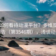 用户如何看待动漫平台？多维度观察报告（第3546期），浅谈动漫