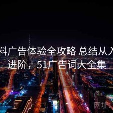 51爆料广告体验全攻略 总结从入门到进阶，51广告词大全集