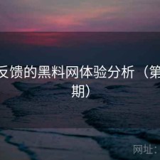 基于反馈的黑料网体验分析（第3607期）