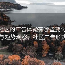 内容社区的广告体验有哪些变化 经验与趋势观察，社区广告形式