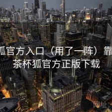 茶杯狐官方入口（用了一阵）靠谱不，茶杯狐官方正版下载