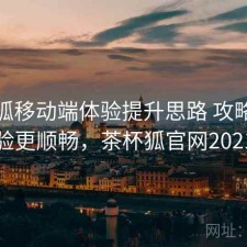 茶杯狐移动端体验提升思路 攻略让体验更顺畅，茶杯狐官网2021
