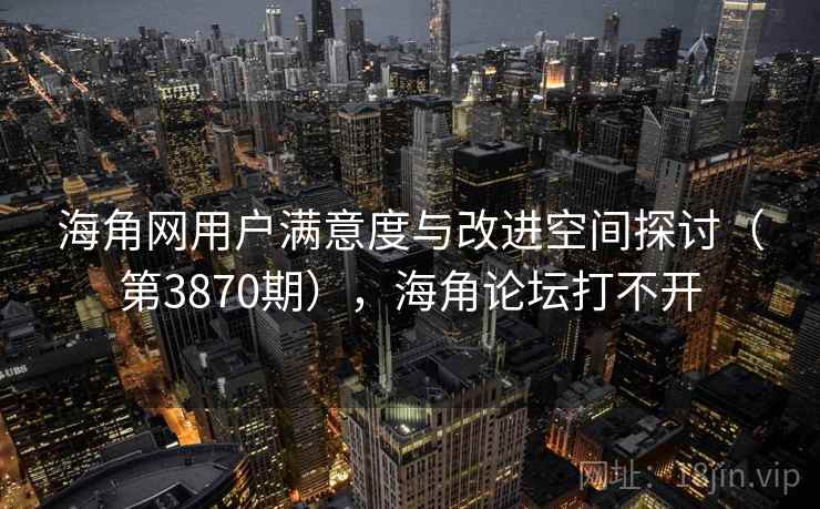 海角网用户满意度与改进空间探讨（第3870期），海角论坛打不开  第1张