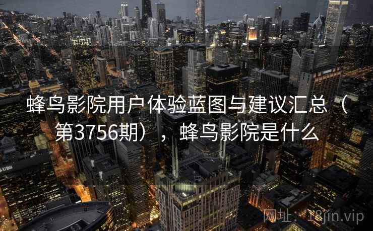 蜂鸟影院用户体验蓝图与建议汇总（第3756期），蜂鸟影院是什么  第1张