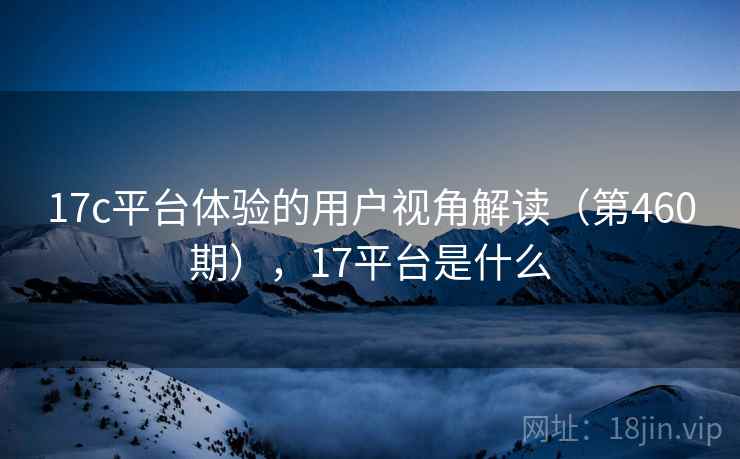 17c平台体验的用户视角解读（第460期），17平台是什么  第2张